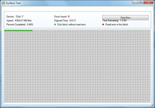 disk test surface